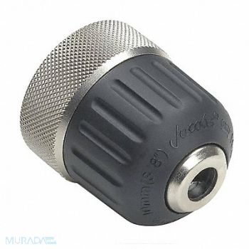 JACOBS Drill Chuck Keyless Steel 3/8 In 3/8-24, 3L888