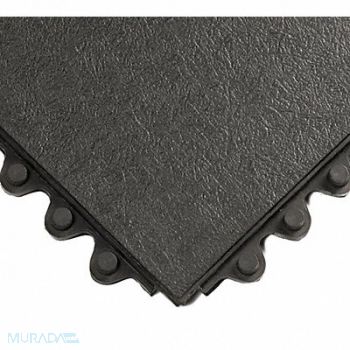 WEARWELL Modular Antifatigue Mat Black 3ft.x3ft., 3LCZ9