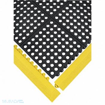 WEARWELL Mat Edging Yellow 3 x 3ft. 3, 3LDA5