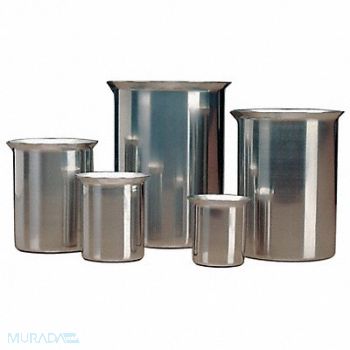 GRAINGER APPROVED Rolled Beaker 11.9L SS, 3LEK4