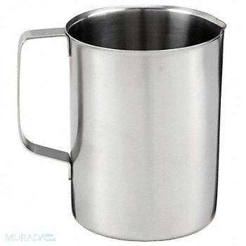 GRAINGER APPROVED Rolled Beaker 1.2L SS, 3LEJ7