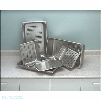 GRAINGER APPROVED Perforated Tray 2.5X10 3/8X12.75 304SS, 3LER1