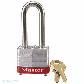 MASTER LOCK D1931 Lockout Padlock KD Red 1-1/4 H, 5T813