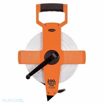 KESON Tape Measure 1/2 In x 200 ft/60m Pumpkin, 3LJT5