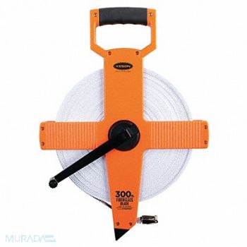 KESON Tape Measure 1/2 In x 300 ft/90m Pumpkin, 3LJT6