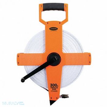 KESON Tape Measure 1/2 In x 300 ft/90m Pumpkin, 3LJU6