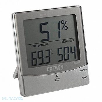 EXTECH Indoor Digital Hygrometer 14 to 140 F, 3LRV4