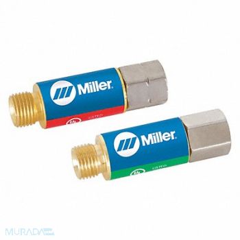 SMITH EQUIPMENT MILLER H743 Flashback Arrestor Set, 3LVR5
