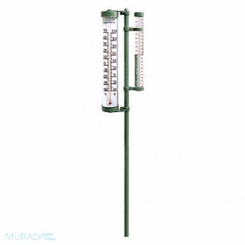 ACURITE Post Mtd Rain Gauge/Thermometer, 3LYK9