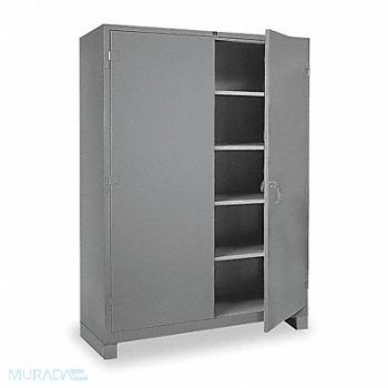 LYON Storage Cabinet 82 x60 x24 DvGry 4Shlv, 3MA47