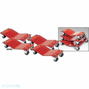 AUTO DOLLY Car Dollies 16 x 16 In 6000 Lb PK4, 3MHC6