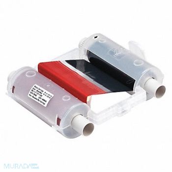 BRADY Ribbon Cartridge Black/Red 4-1/8 in W, 3MU53