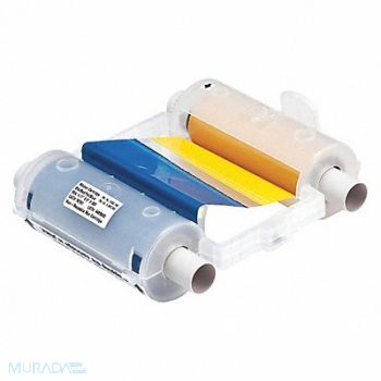 BRADY D9034 Ribbon Cartridge Black/Red/Blue/Yellow, 3MU65