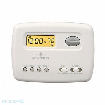 EMERSON Low Volt Prog Tstat Heat/Cool 20-30V AC, 3MU99