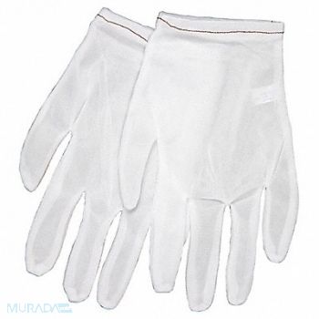 MCR SAFETY Inspection Gloves XL White PK12, 3NAW2