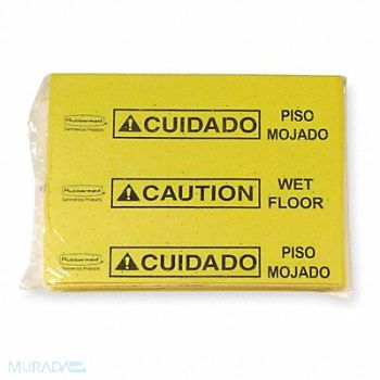 RUBBERMAID COMMERCIAL PRODUCTS Absorbent Pad Universal Yellow PK25, 3NB39