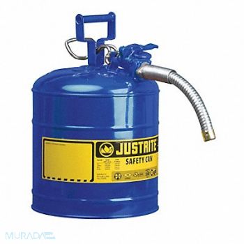 JUSTRITE Type II Safety Can 12 in H Blue, 3NKJ1