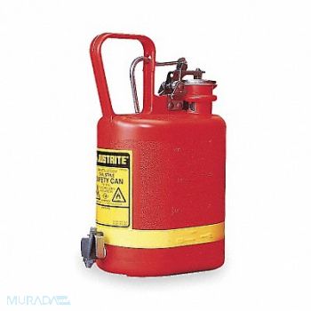 JUSTRITE Type I Faucet Safety Can 1 gal Red, 3NKU4