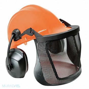 ELVEX Loggers Helmet Type 1 Class E Orange, 3NLA4