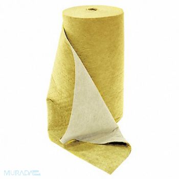 SPILFYTER Absorbent Roll Universal Yellow 150 ft.L, 3NMT5