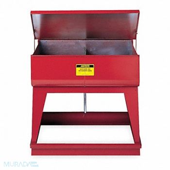 JUSTRITE Twin Chamber Rinse Tank Floor 18 gal., 3NPX7