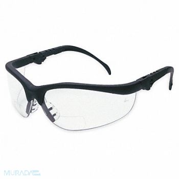 MCR SAFETY D7978 Bifocal Safety Read Glasses +1.50 Clear, 3NUC1