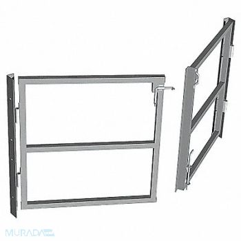 PORTA-KING Swing Gate 42 inx76 in Gray, 3NYH6