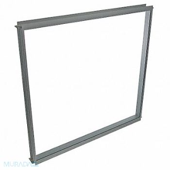 PORTA-KING G4894 In-Plant Offic Wndw 40 3/4x42 5/8in Gray, 3NYX7