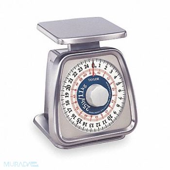 TAYLOR Dial Scale SS 32 oz Weight Cap. Silver, 3NZH3