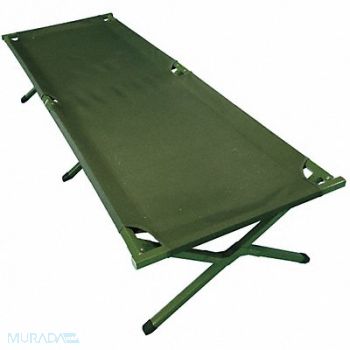 GRAINGER APPROVED Fold Up Cot Green 225 lb Capacity, 3PAH3