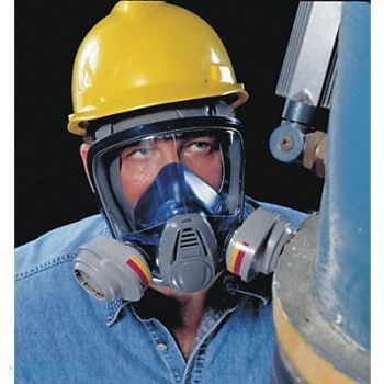 MSA Full Face Respirator L Blue Gray, 3PB94