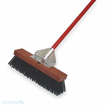 TOUGH GUY Push Broom 60 in Handle L 16 in Face, 3PCA7