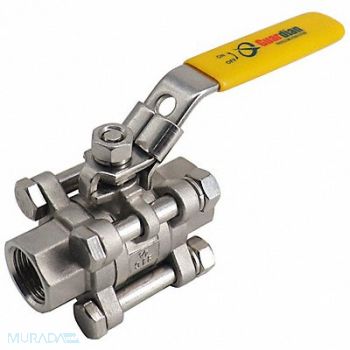 GRAINGER APPROVED Ball Valve Full 1-1/2 Size 1000psi 2-Way, 796A99