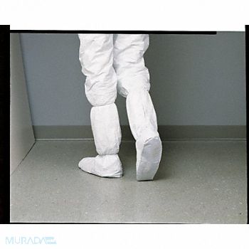 DUPONT D2225 Boot Covers M White ISO 6 PK200, 3PLJ8