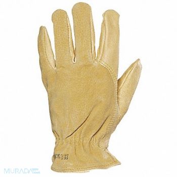 KINCO Leather Gloves Pigskin Shirred Tan M PR, 717M21