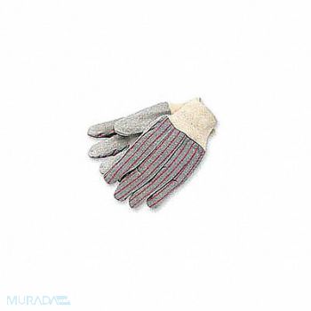 MCR SAFETY Leather Gloves Gray L PK12, 3PLT8