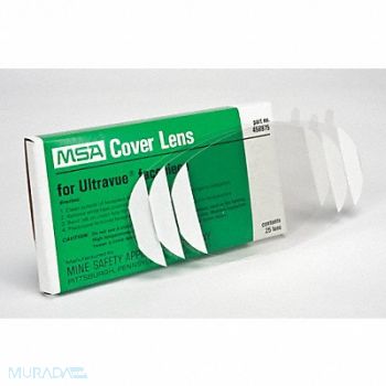 MSA Lens Covers 8.0 in H 4.0 in W PK25, 3PRD1