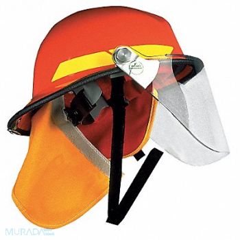 BULLARD Fire Helmet Orange Modern, 3PTW9