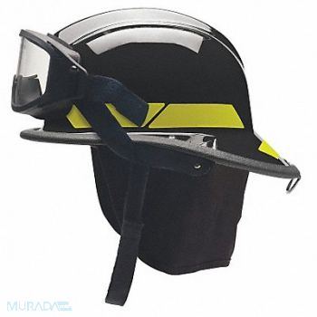 BULLARD Fire Helmet Black Modern, 3PUN4
