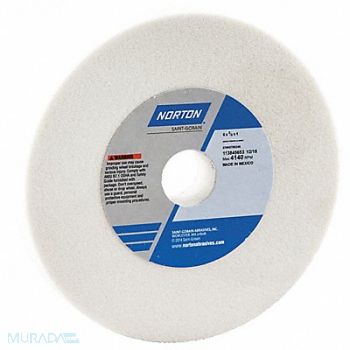 NORTON Grinding Wheel T1 6x3/4x1 AO 60G Wht, 3PY74