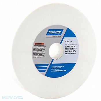 NORTON Grinding Wheel T1 6x1x1 AO 150G White, 3PY79