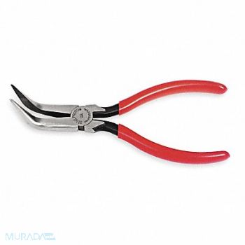 PROTO Bent Needle Nose Plier 6-5/16 L Serrated, 3R209