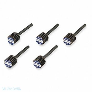 MERIT J0605 Flap Wheel 3/8 in Dia 3/8 in W P320 Grit, 3RE11