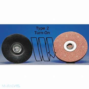 MERIT J0870 Quick-Change Sand Disc 1 in Dia TS PK100, 2KNK1