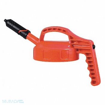 OIL SAFE G3514 Mini Spout Lid w/0.27 In Outlet Orange, 3REJ5