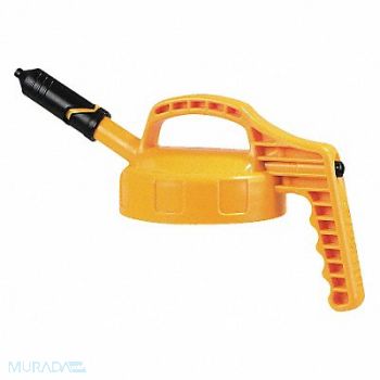 OIL SAFE G3514 Mini Spout Lid w/0.27 In Outlet Yellow, 3REJ8