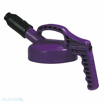 OIL SAFE G3515 Stumpy Spout Lid w/1 In Outlet Purple, 3REK7