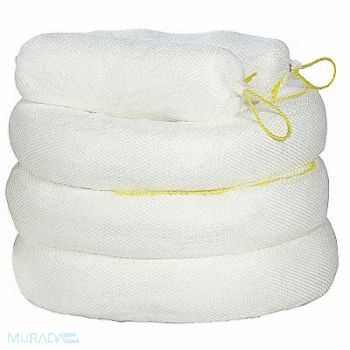 SPILFYTER Absorb Boom Oil-Based Liquids 10ft L PK4, 3RPJ2