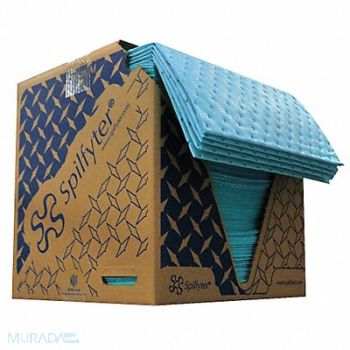 SPILFYTER Absorbent Pad Oil-Based Liquid BLU PK200, 3RPX2