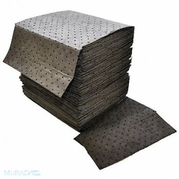 SPILFYTER Absorbent Pad Universal Gray PK100, 3RRA6